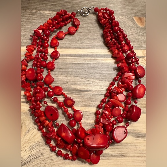 Red turquoise necklace! - Picture 1 of 2